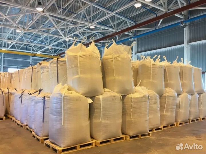 Топливные гранулы (пеллеты) серые в бигбегах