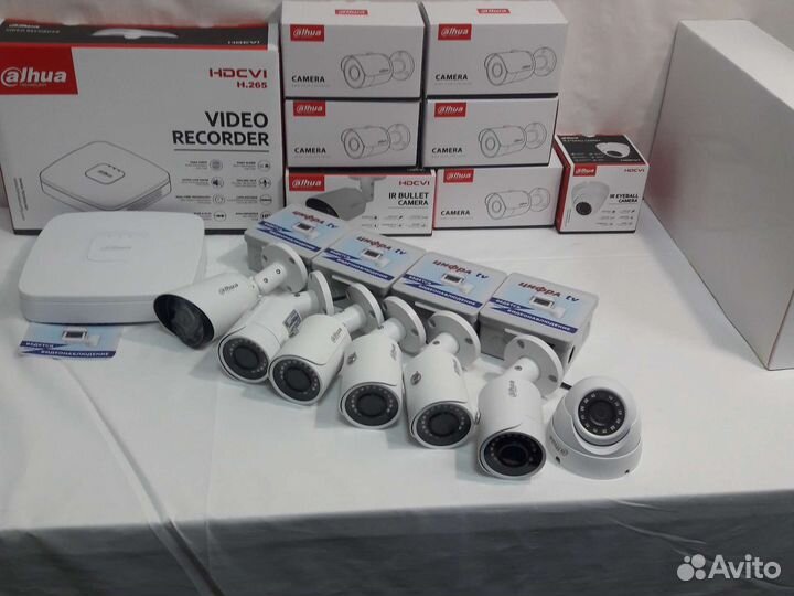 Комплект видеонаблюдения 4Мп Dahua 7 камер