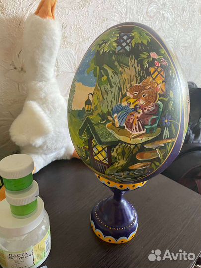 Яйцо в технике папье-маше