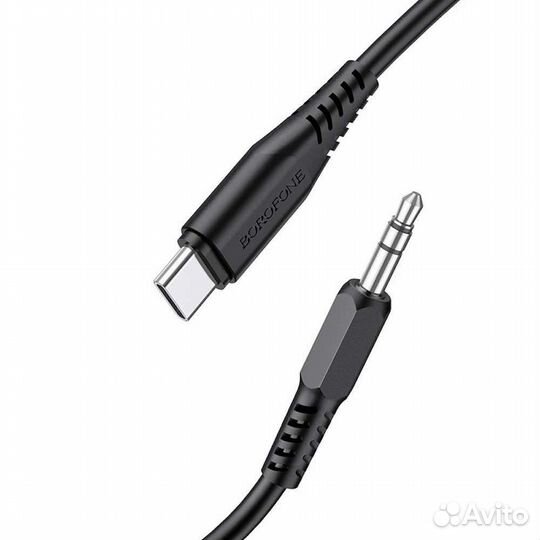 Кабель Borofone BL8 Type-C - Jack 3,5 мм черный