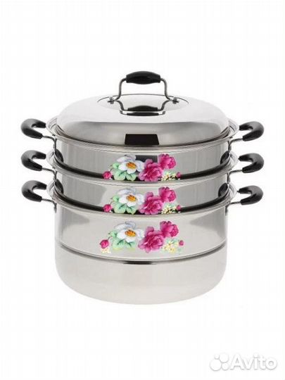 Мантоварка-пароварка Kelli KL-4244-28 серебристый