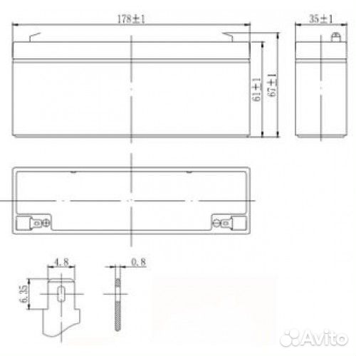 Аккумуляторная батарея Delta DTM 12022