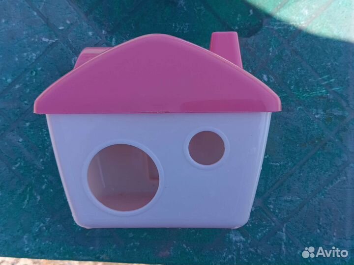 Домик, поилка, колесо для хомяков