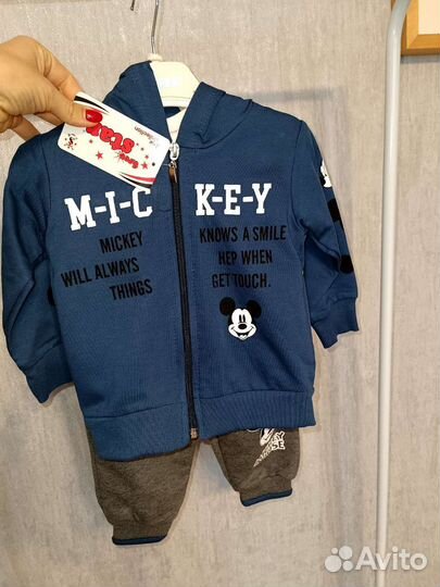 Спортивный костюм на мальчика 3в1 74, 80, 86