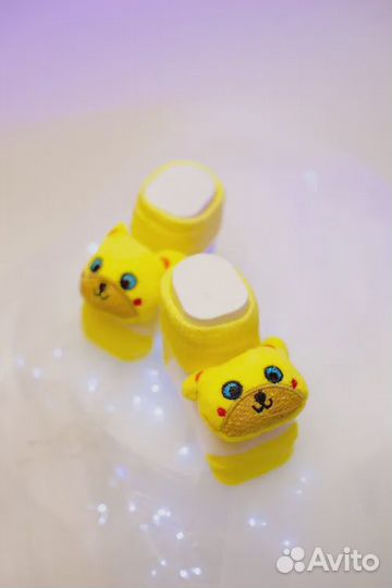 Носки для детей (мальчика, девочки) с игрушкой