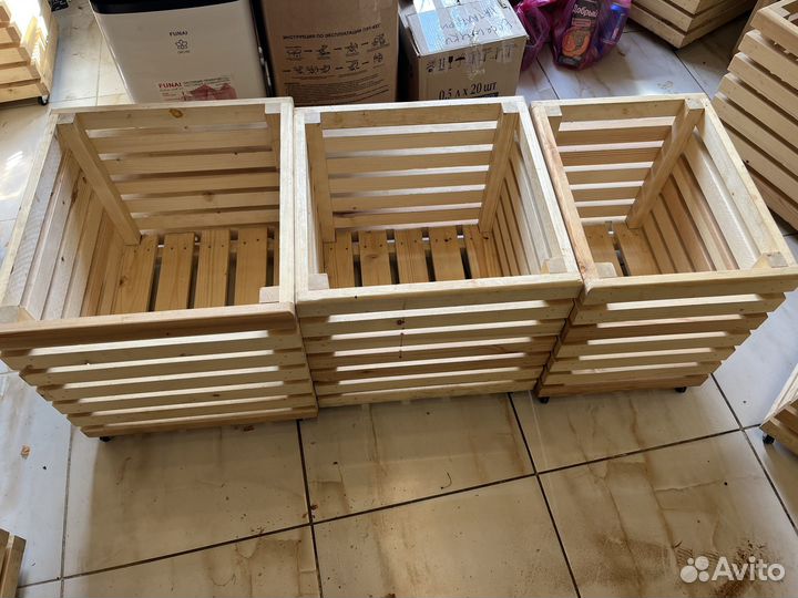 Деревянные ящики в интерьер или для бизнеса