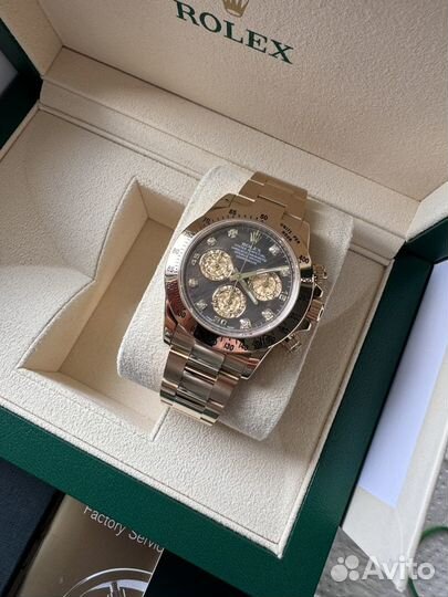 Rolex Daytona Black Tahitian Mother of Pearl YG