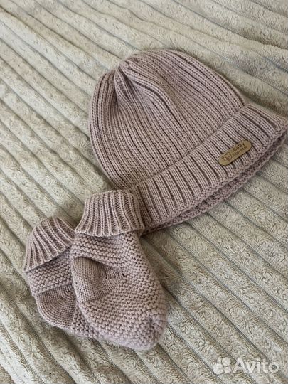 Вязаный комбинезон на выписку