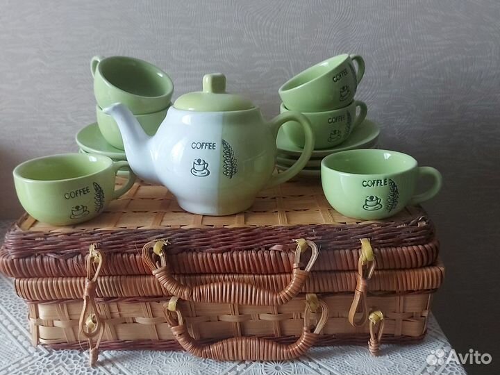 Новый Сервиз кофейный Набор посуды Набор кофейный