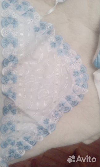 Конверт зимний на овчине, комплект, в дар одежда