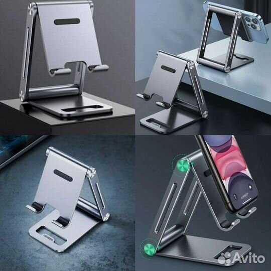 Ugreen алюминиевая подставка для телефона (новая)