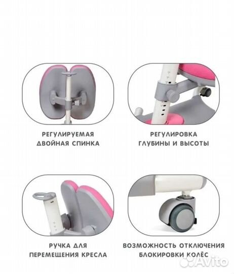 Детское растущее кресло