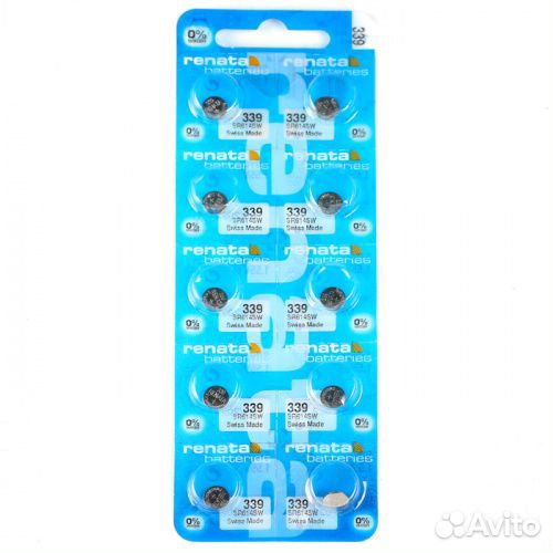 Батарея Renata 339;SR614SW 10 шт