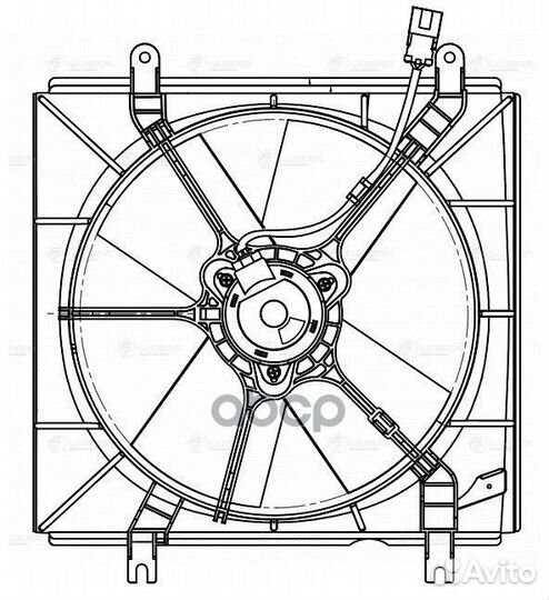 Э/вентилятор охл. для а/м Honda CR-V (95) 2.0i