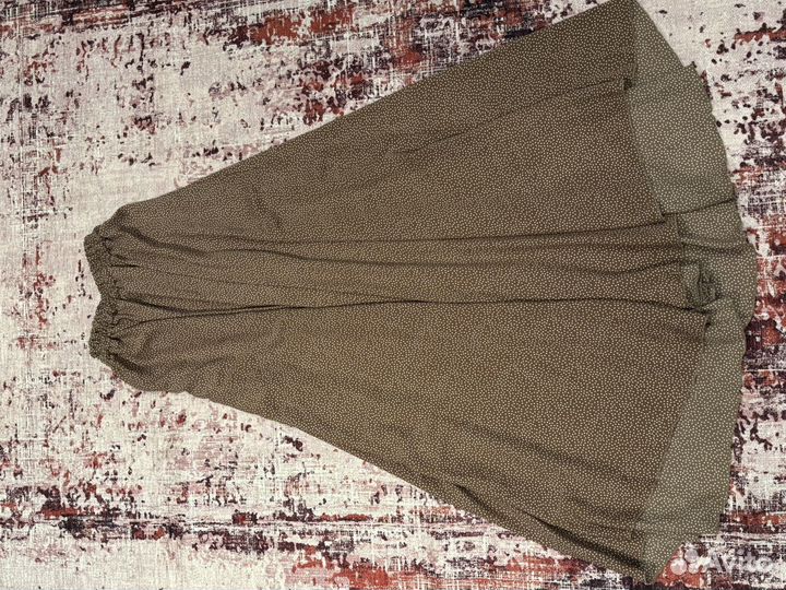 Юбка в пол в горошек