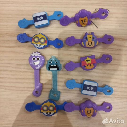 Тикеры, прилипалы, скрепыш, стирател, свистун, мяч