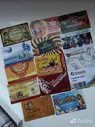 Детские игровые центры на карточках