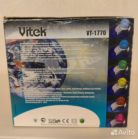 Релаксатор vitek со звуками природы