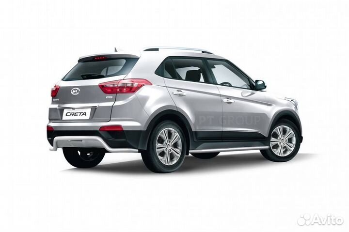 Защита бампера hyundai Creta 2016-2020