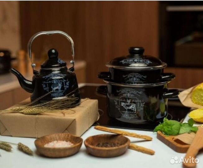 Кастрюля новая 4л Ранчо эмалированная с доставкой