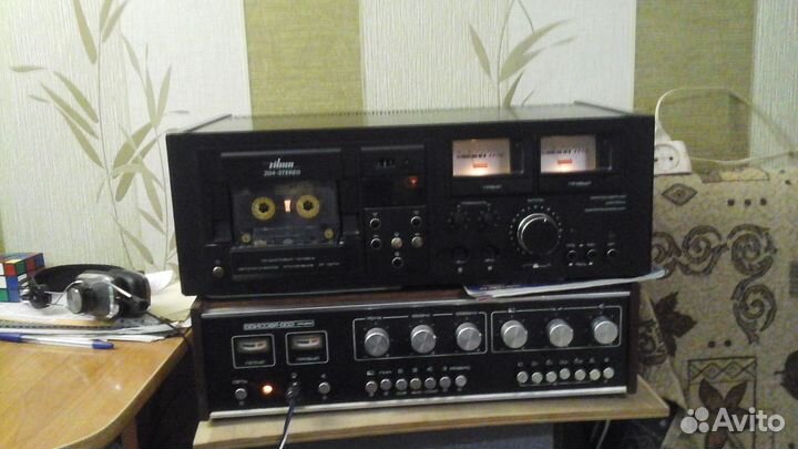 Vilma 204 магнитофон-приставка(дека) и кассеты