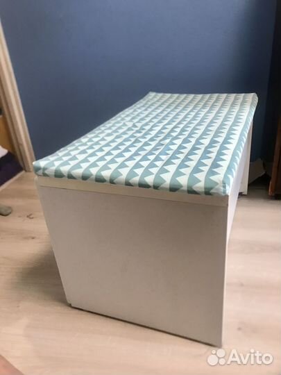 Скамья С ящиком и подушкой икея Стува