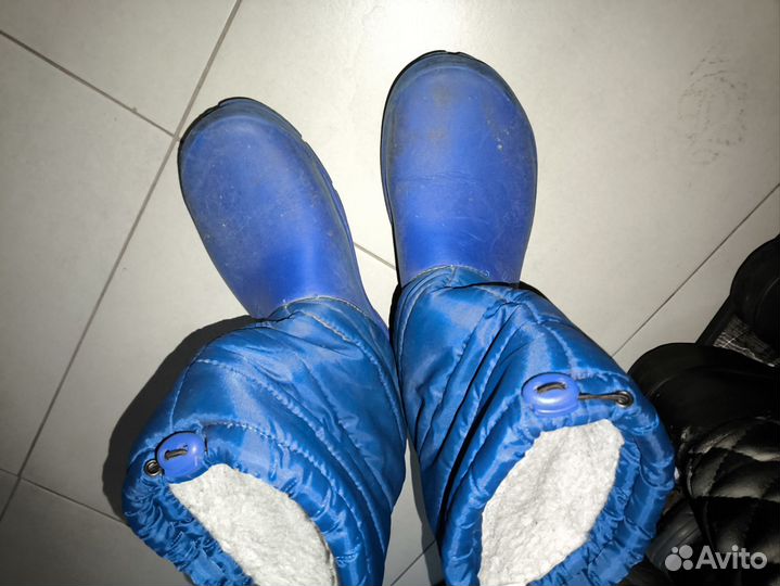 Дутики синие 40