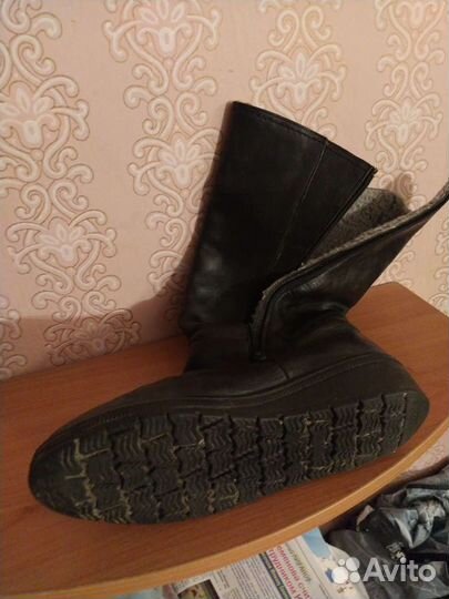 Сапоги зимние широкое голенище