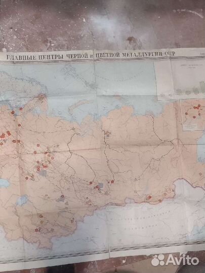 Настенная карта СССР