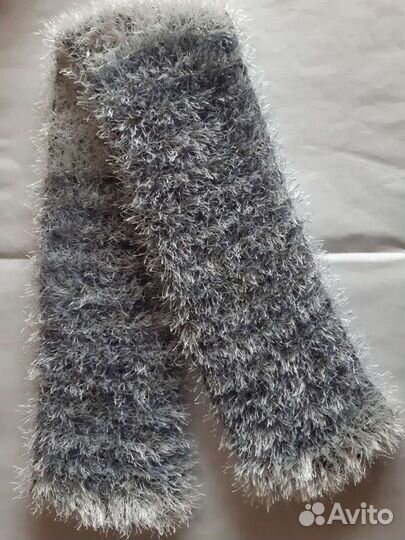 Шарф вязаный / травка Снуд-хомут