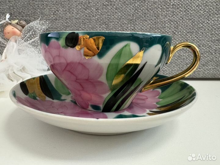 Чашка с блюдцем Дулево СССР