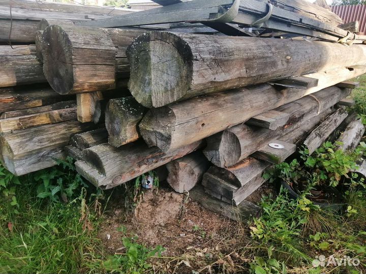 Сруб дома из бревна бу