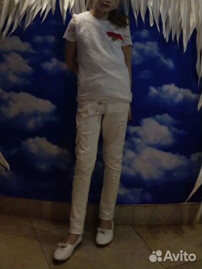 Блузка белая для девочек