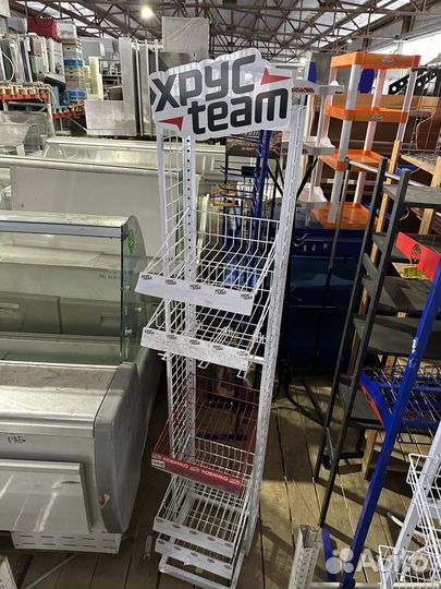 Стойка стеллаж для жвачки снеков 50х40х200