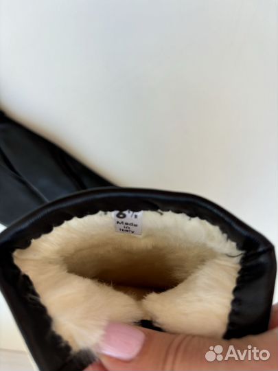 Перчатки женские кожаные Италия