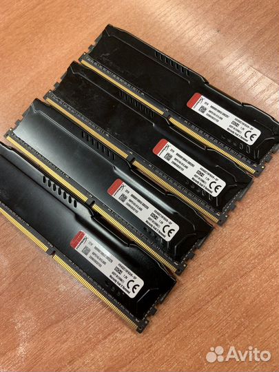 Опертивная память hyperx fury 8Гб(x4) 3200