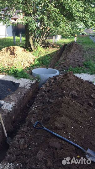 Канализация под ключ, скептик из бетонных колец