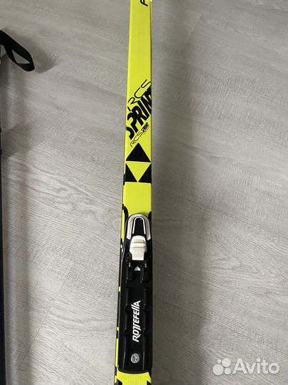 Лыжи беговые fisher и палки nordway