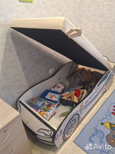 Кровать машинка полиция