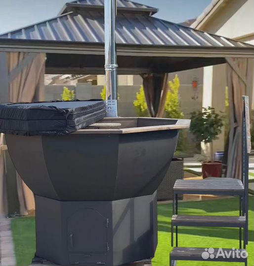 Банный чан с термокрышкой