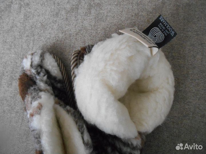 Теплые тапочки Чуни 36 р новые шерсть овечья