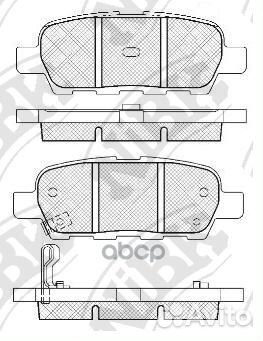 Колодки тормозные дисковые перед/зад PN2466