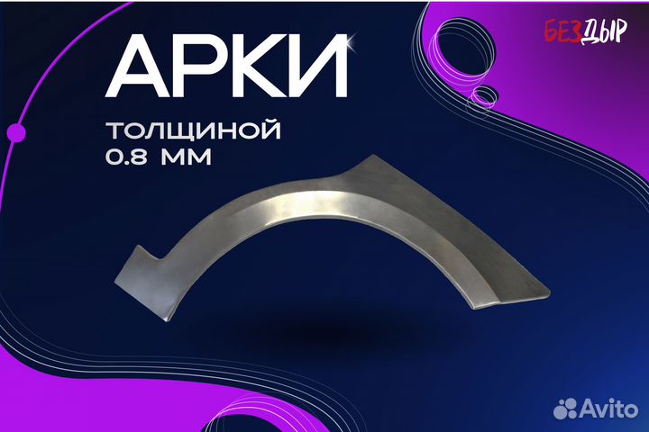 Ремонтная арка Kia Rio 3 QB правая