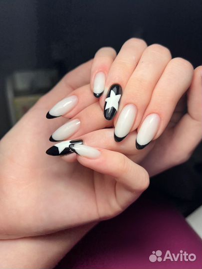 Креативное наращивание ногтей,гель лак