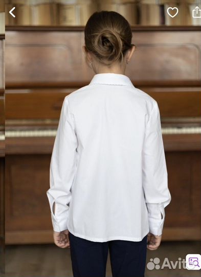 Рубашка школьная 134