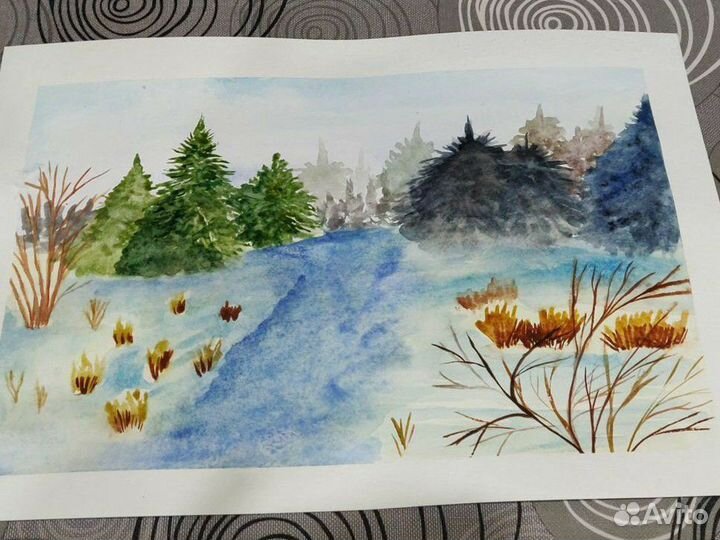 Картина акварель