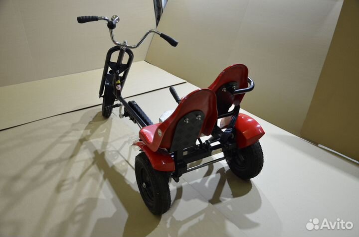 Веломобиль двухместный