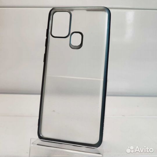 Чехол силиконовый samsung Galaxy A21S прозрачный ч