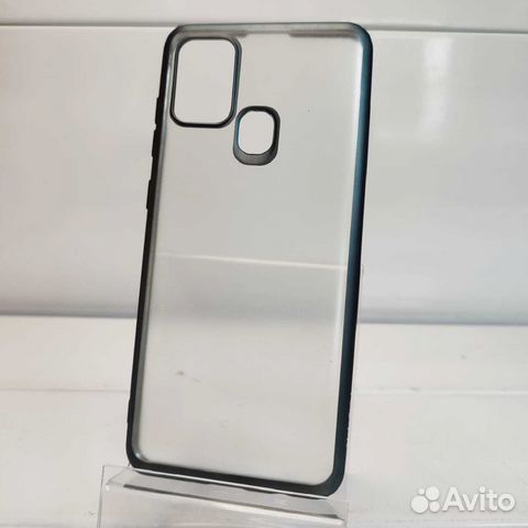 Чехол силиконовый samsung Galaxy A21S прозрачный ч