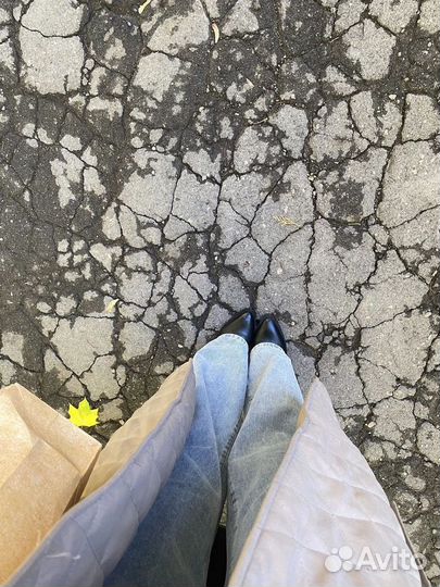 Джинсы женские широкие